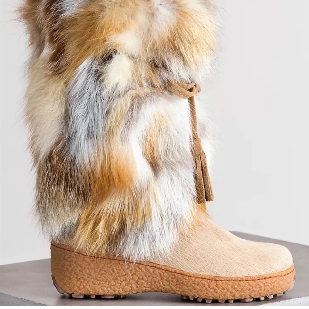 Oscar fox fur winter boots